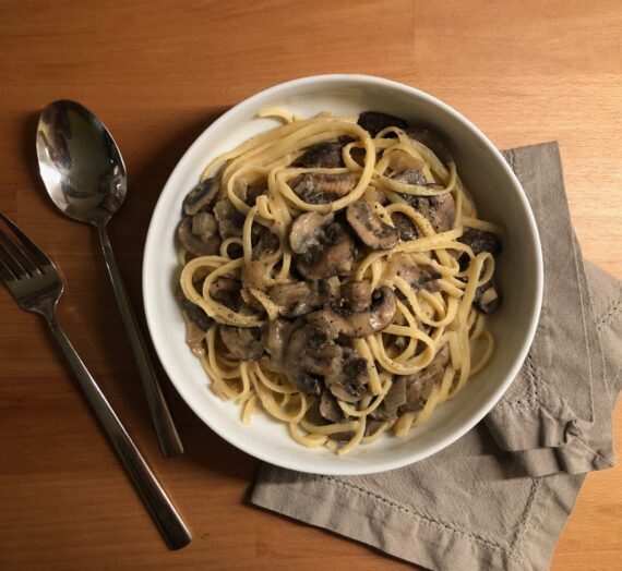 Creamy Mushroom Linguine