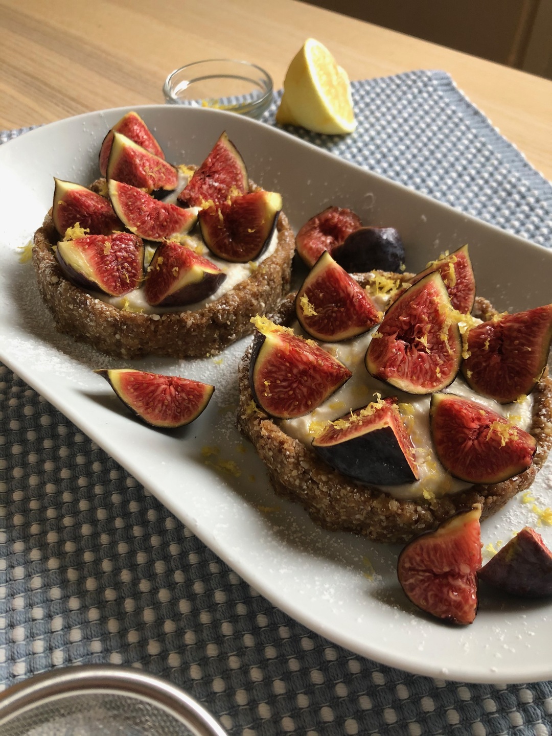 No bake mini fig tarts