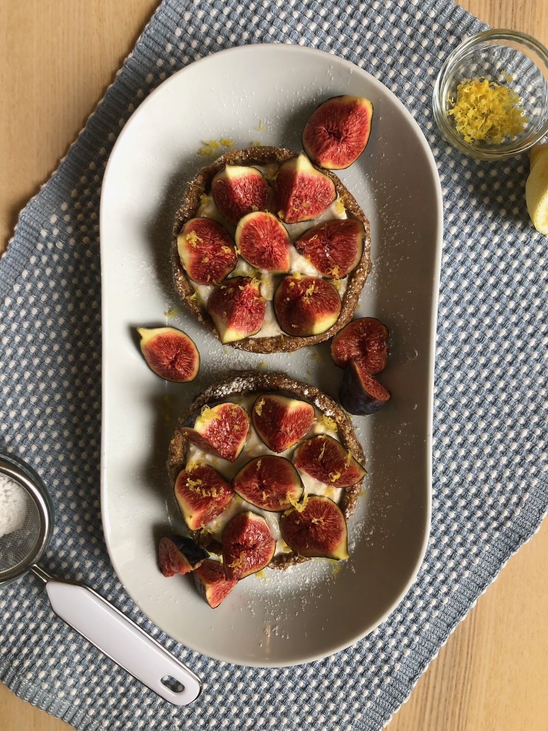 No bake mini fig tarts