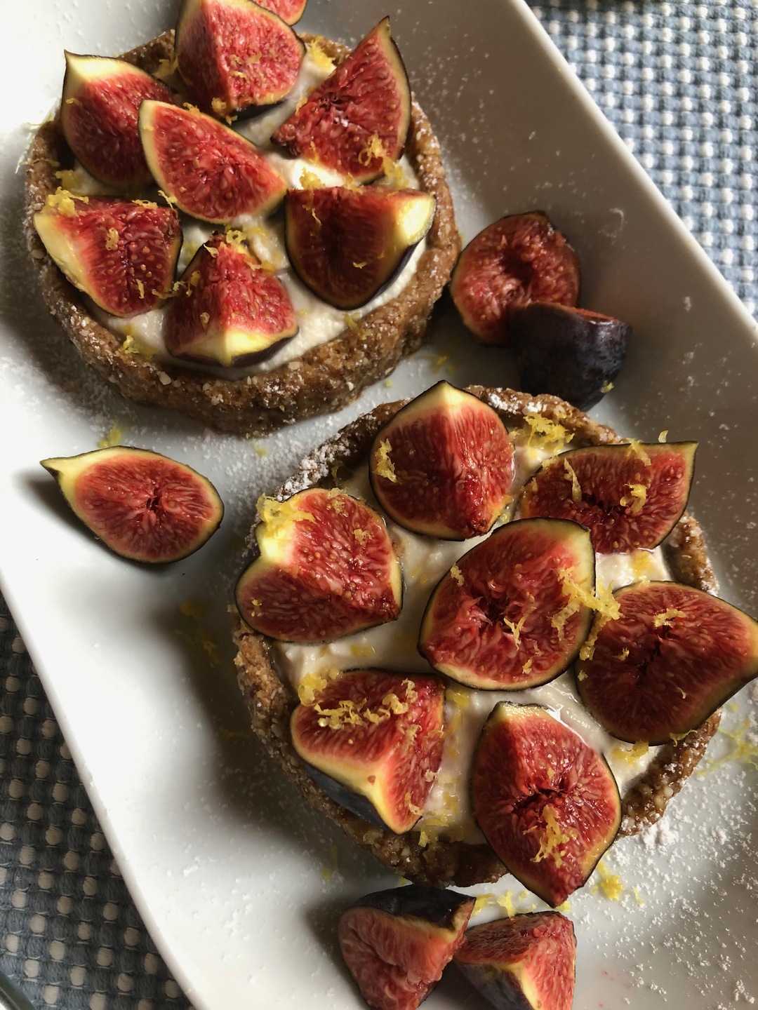 No bake mini fig tarts