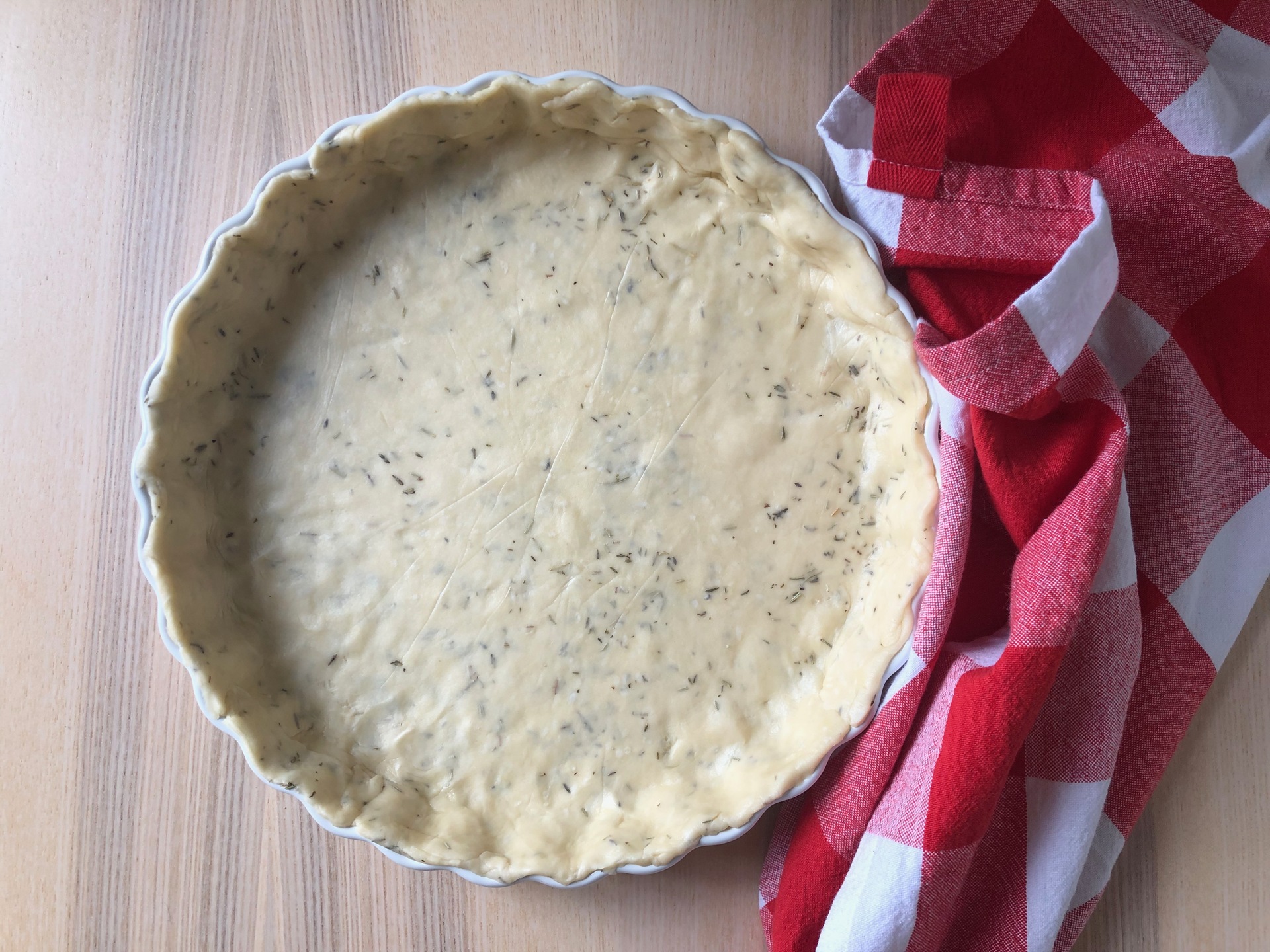 Herbed tart crust