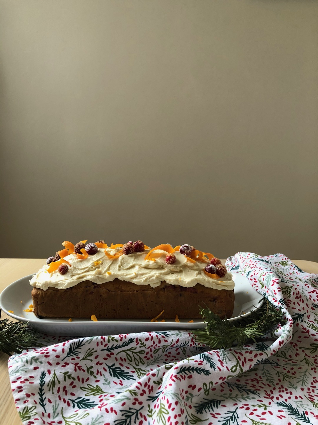 Cranberry and orange cake