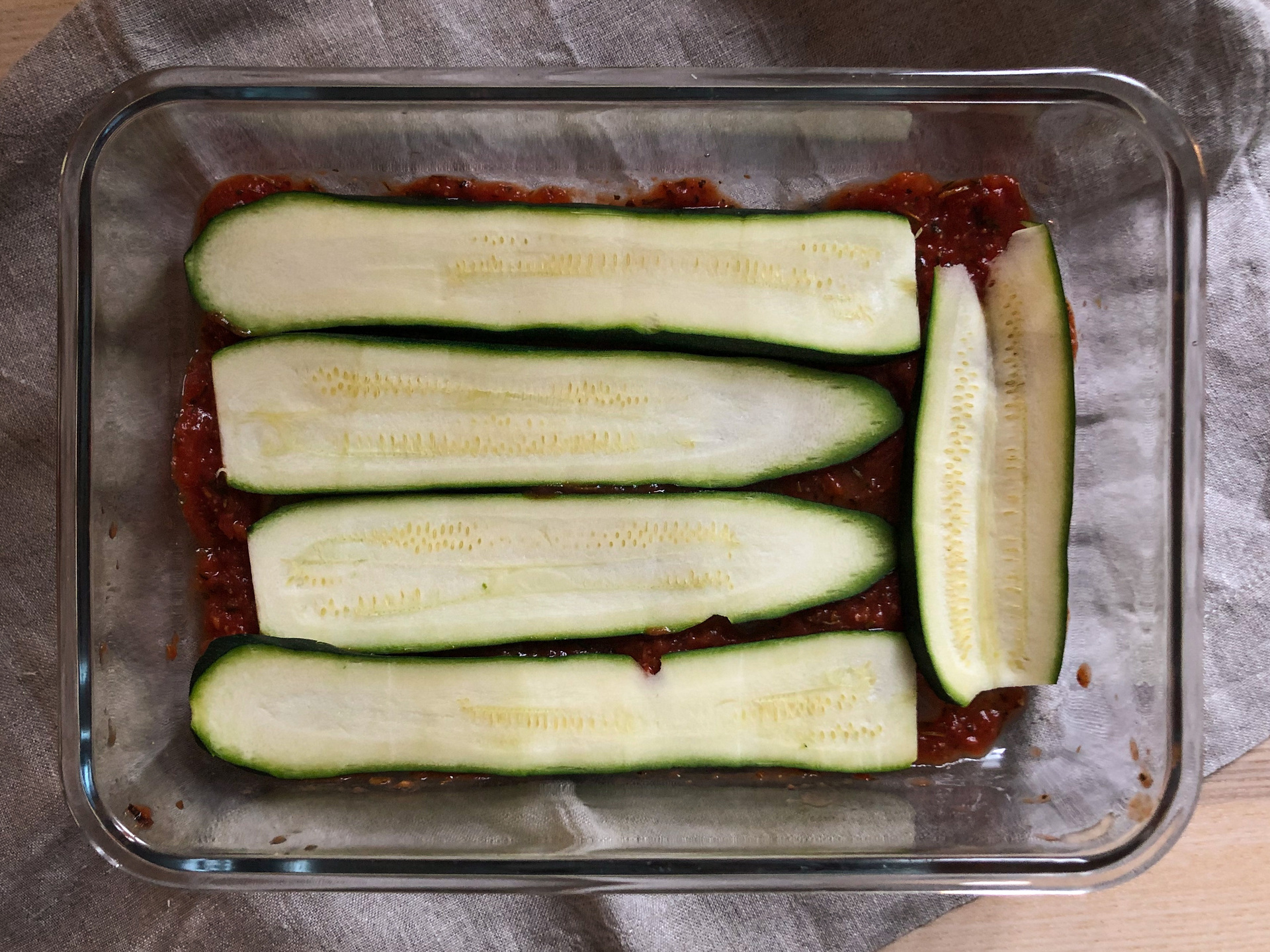Zucchini lasagne
