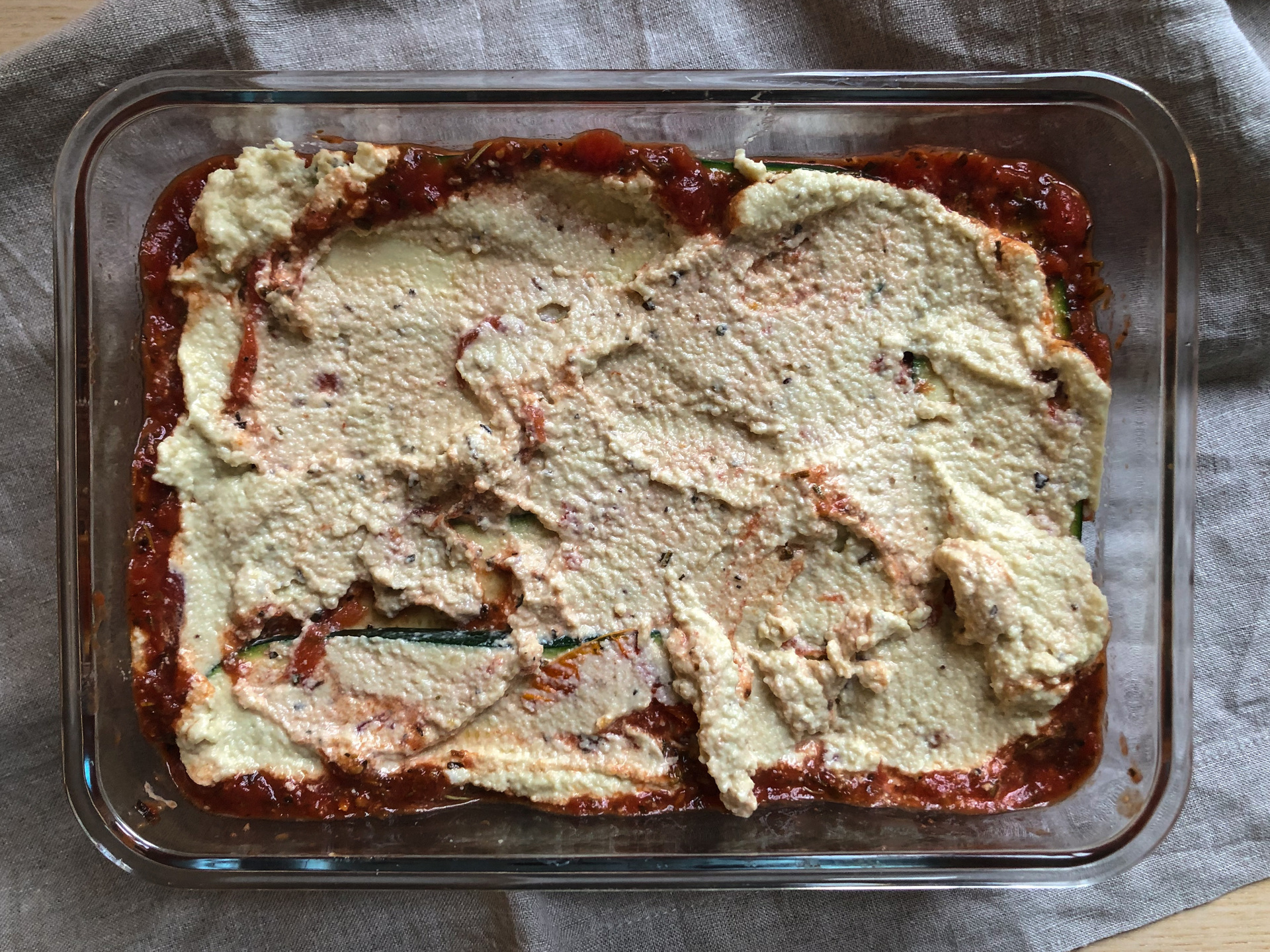 Zucchini lasagne
