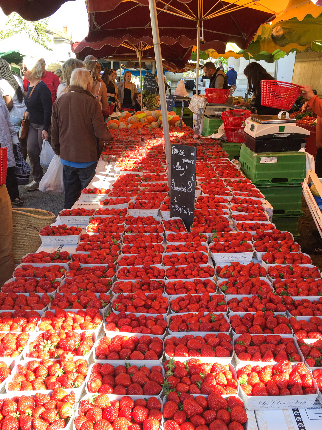 Strawberries at the market